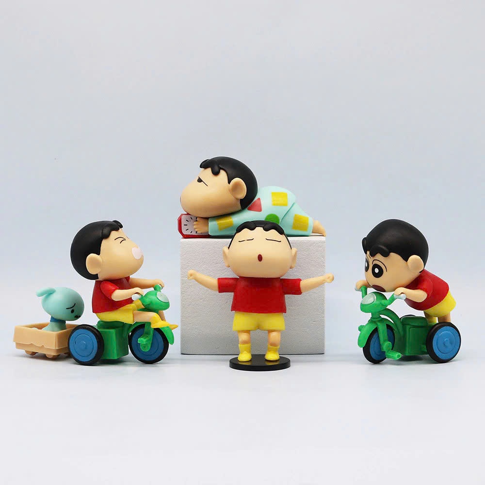 Set 6 MÔ HÌNH Hộp Crayon Shin Chan Cậu Bé Bút Chì Mô Hình Nhân Vật Shin Ủn Mông Dễ Thương-Đồ Chơi PUKAPI