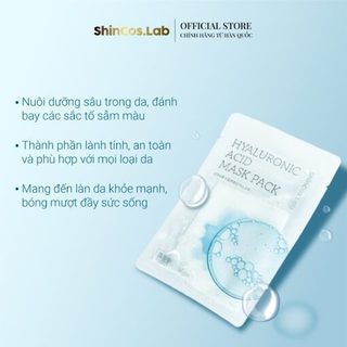 MẶT NẠ CAO CẤP CẤP ẨM ĐA TẦNG HYALURONIC ACID SHINCOS.LAB HYALURONIC ACID MASK PACK