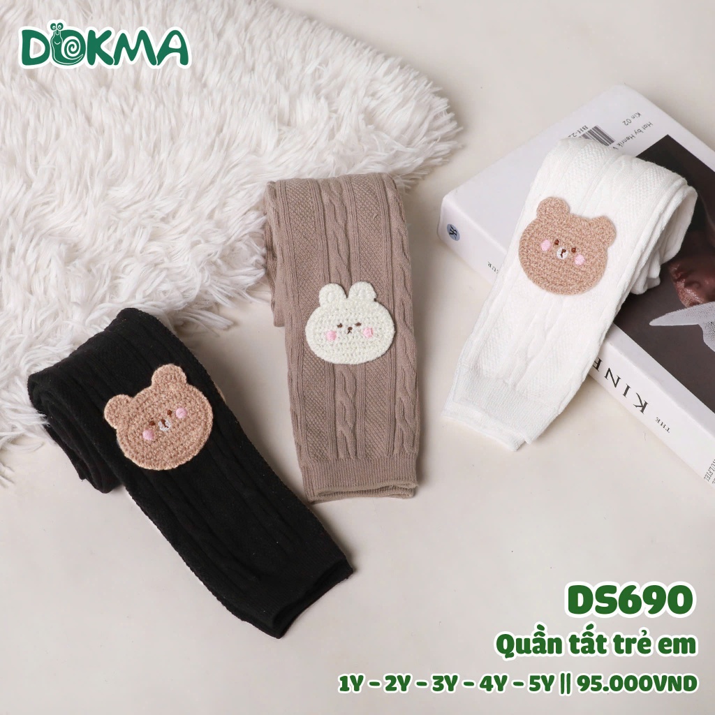 (9-20kg) Quần Tất Có Bàn, Không Bàn Điệu Đà Bé Gái DOKMA DS542, DS164, DS385, DS386, DS690, DS691
