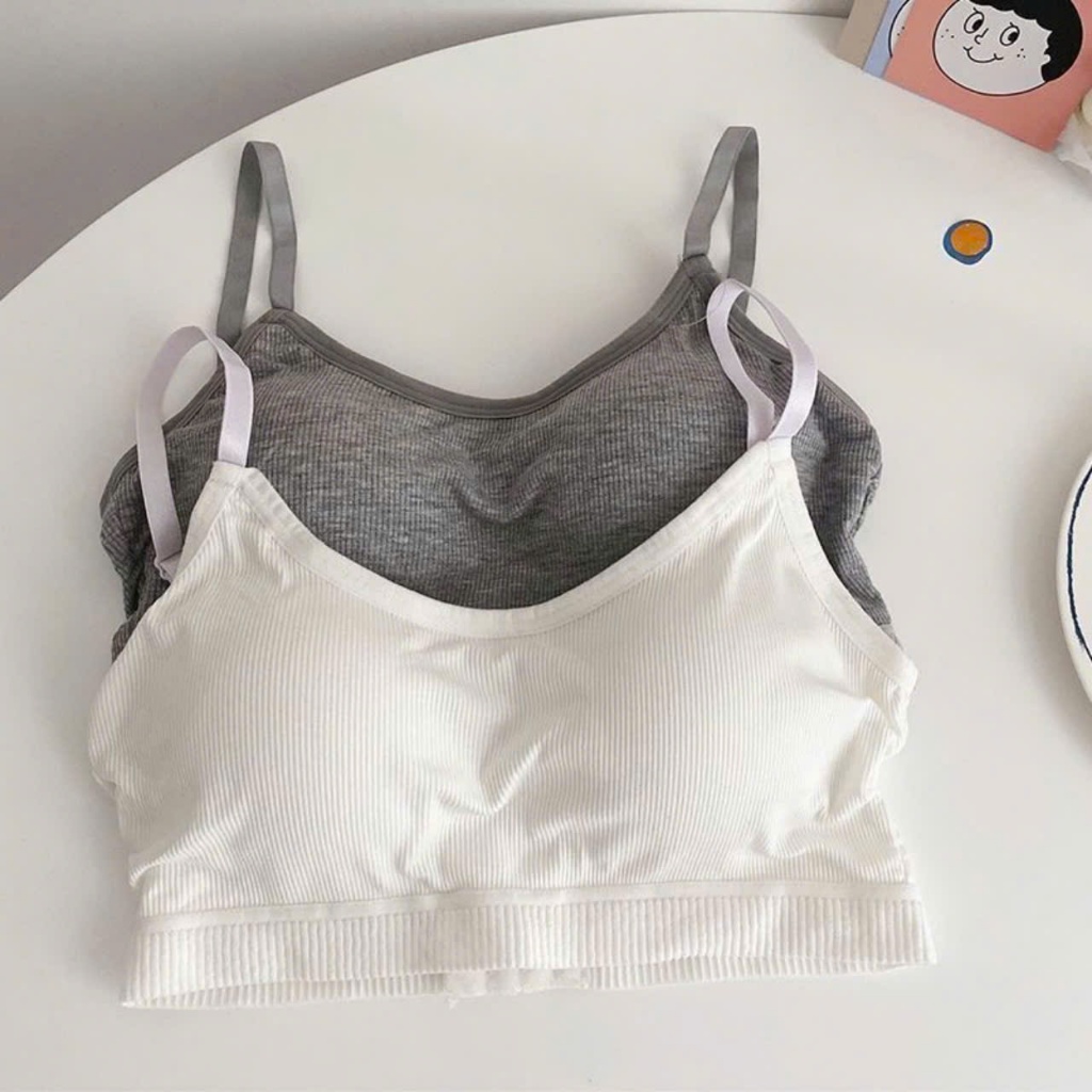 Áo bra có đệm mút ngực 389, Bra cotton có móc cài sau
