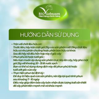 Phân bón hữu cơ sinh học KALI HỮU CƠ BO - ORGANIC BIO ALLICIN trái vào ngọt tự nhiên, trái lớn nhanh, giữ hương vị