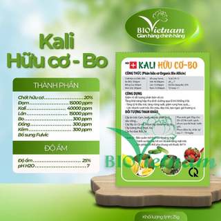 Phân bón hữu cơ sinh học KALI HỮU CƠ BO - ORGANIC BIO ALLICIN trái vào ngọt tự nhiên, trái lớn nhanh, giữ hương vị