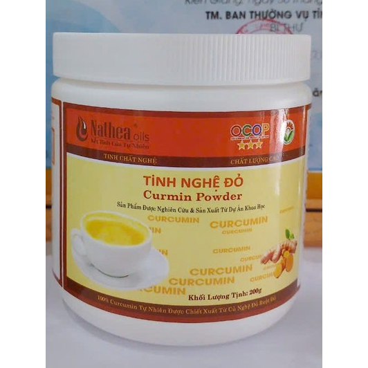 Tinh bột nghệ đỏ [NGUYÊN CHẤT] NATHEA, (hàm lượng Curcumin cao), loại ...