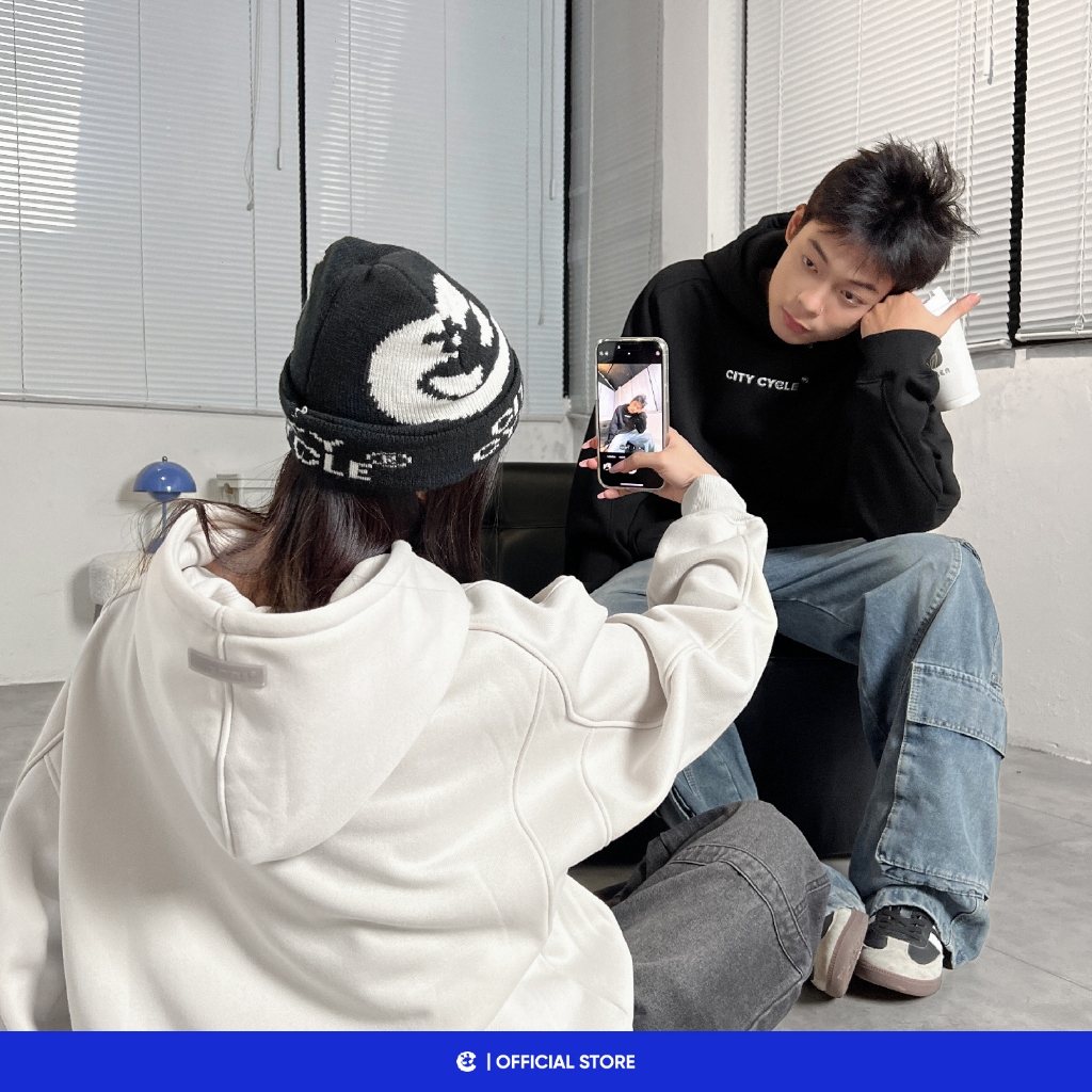 Áo hoodie nam nữ dày nỉ mùa thu đông Local Brand Chính Hãng City Cycle áo Hoodie Hover