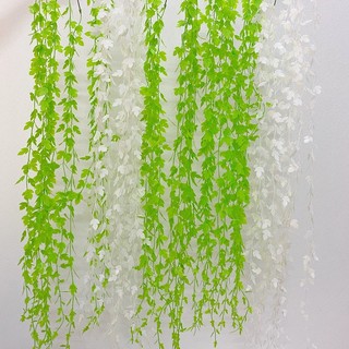 Hoa giả - Cành lá rủ Lucas 120cm cành 7 nhánh trang trí nhà cửa, decor cửa hàng, che nắng mát mẻ