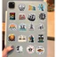 Set 60 Sticker Cờ Vua Chống Nước Dán Laptop Vali Mũ Bảo Hiểm Sổ Tay