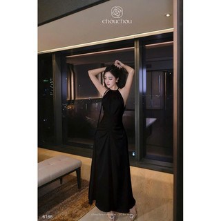 Đầm lụa cổ yếm ( kèm ảnh thật)