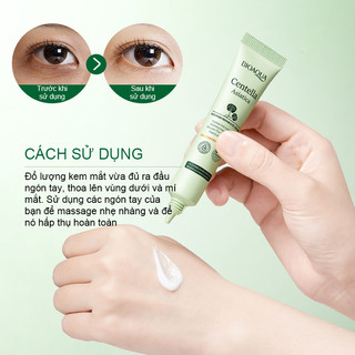 Kem Dưỡng Da Mắt Centella asiatica 20g Làm Trắng Dưỡng Ẩm Chống Nếp Nhăn Lão Hóa Xóa Mờ Bọng Mắt Quầng Thâm