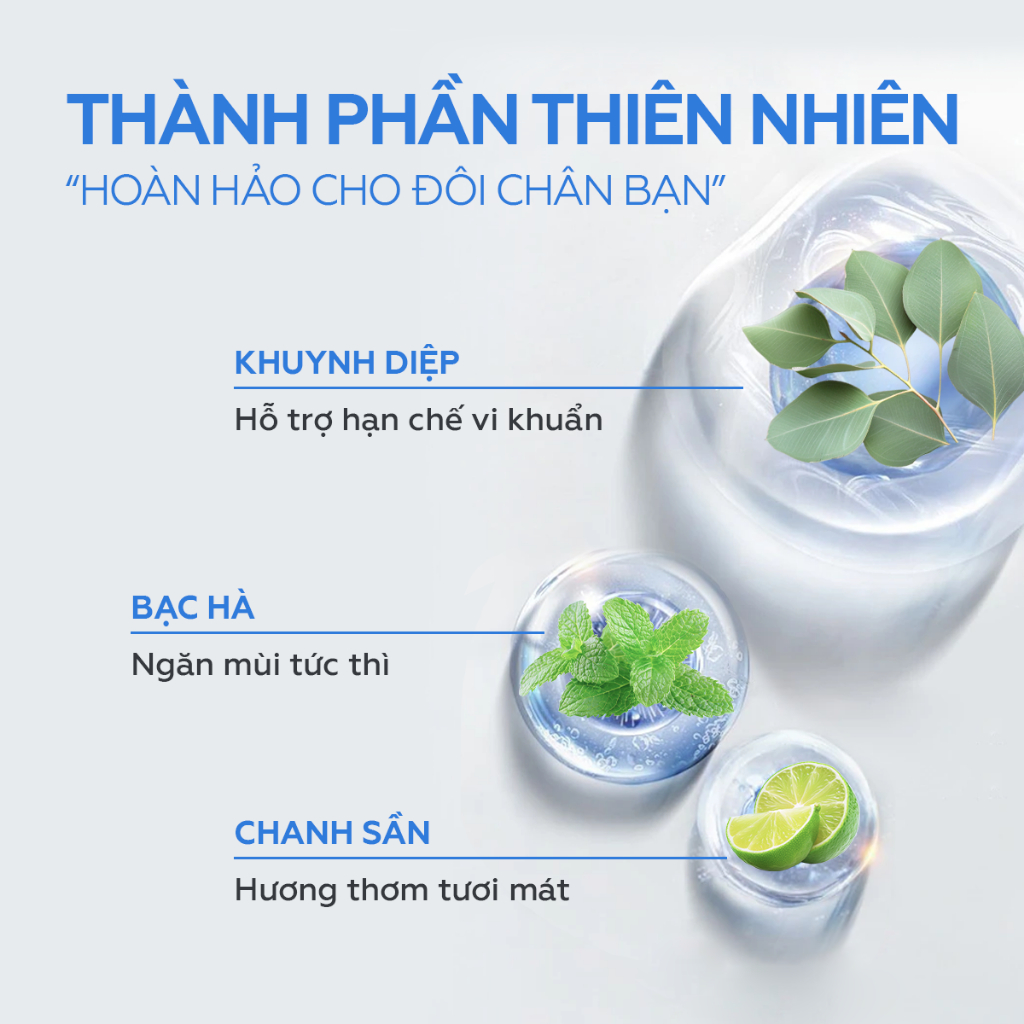 Ảnh Xịt hôi chân UMIHA (45ml) chiết xuất Khuynh Diệp xịt khử mùi hôi chân và khử mùi giày hiệu quả cả ngày dài 2