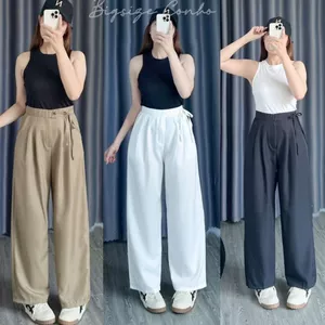 Quần Suông Rộng Bigsize Nữ Dáng Culottes Ulzzang, Vải Cotton Lạnh Mềm Mát 3 Màu Dễ Phối – QD