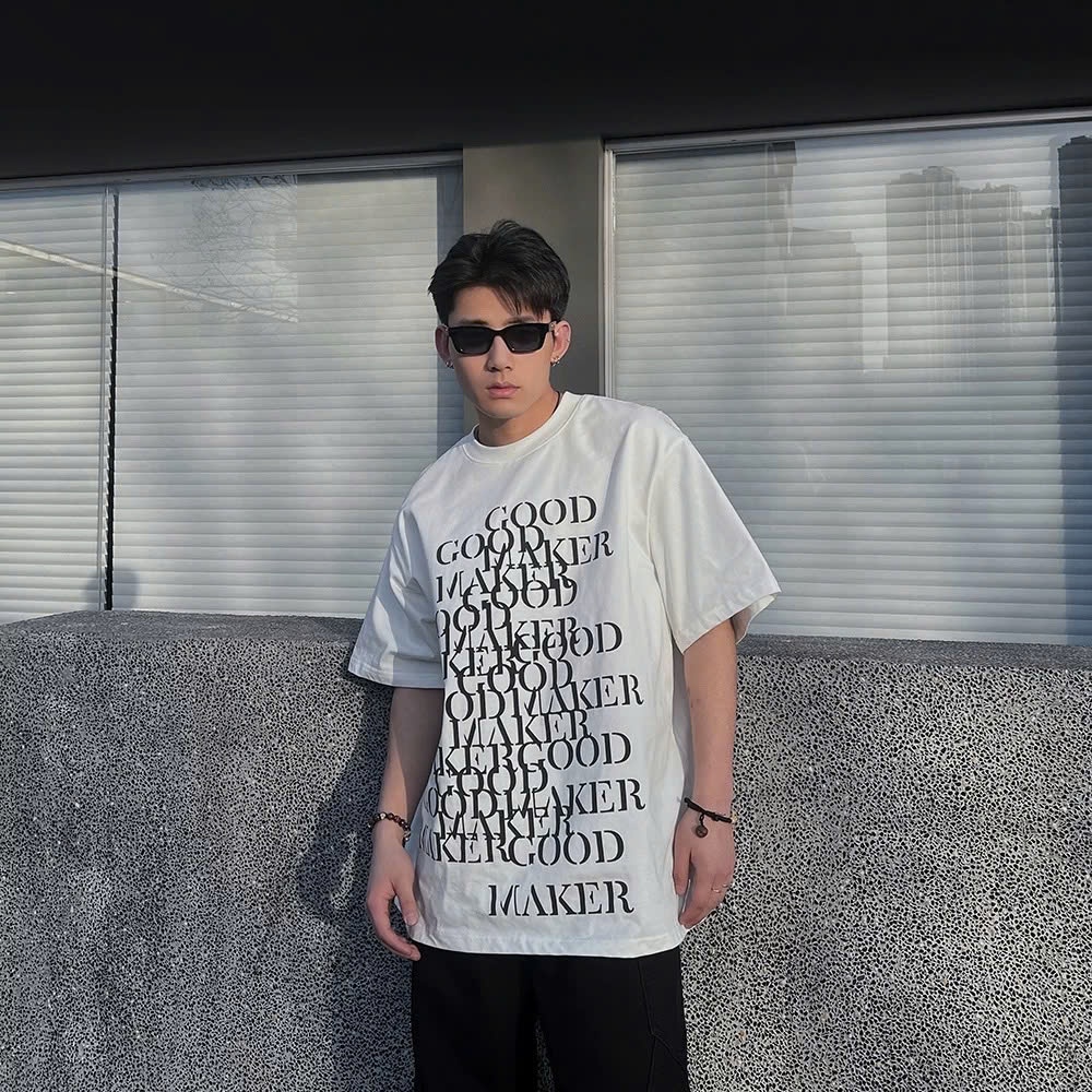 Áo thun Stee Cổ tròn GOOD MAKER Localbrand ICVCVNI Unisex