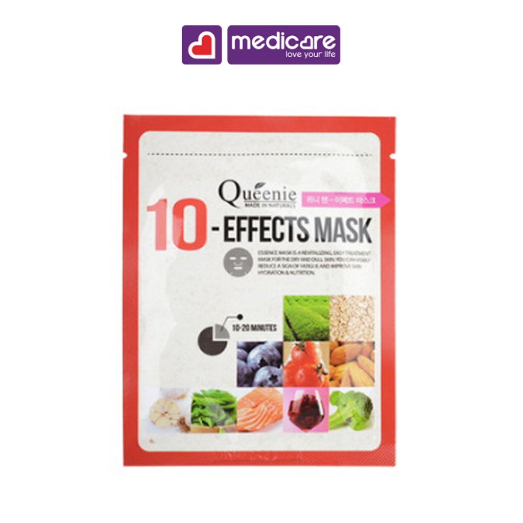Mặt Nạ Dưỡng Da 10 tác dụng QUEENIE 10 Effect Mask 21g