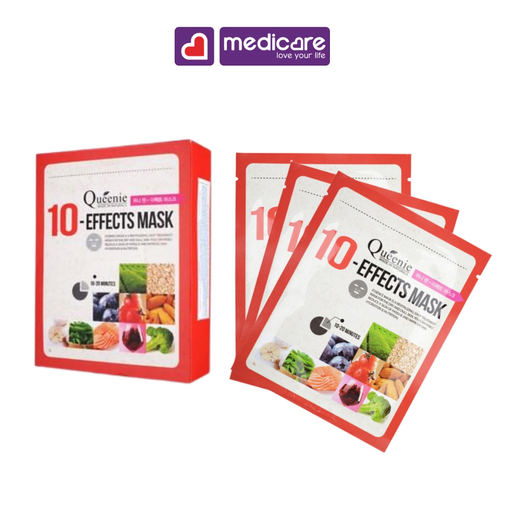 Mặt Nạ Dưỡng Da 10 tác dụng QUEENIE 10 Effect Mask 21g