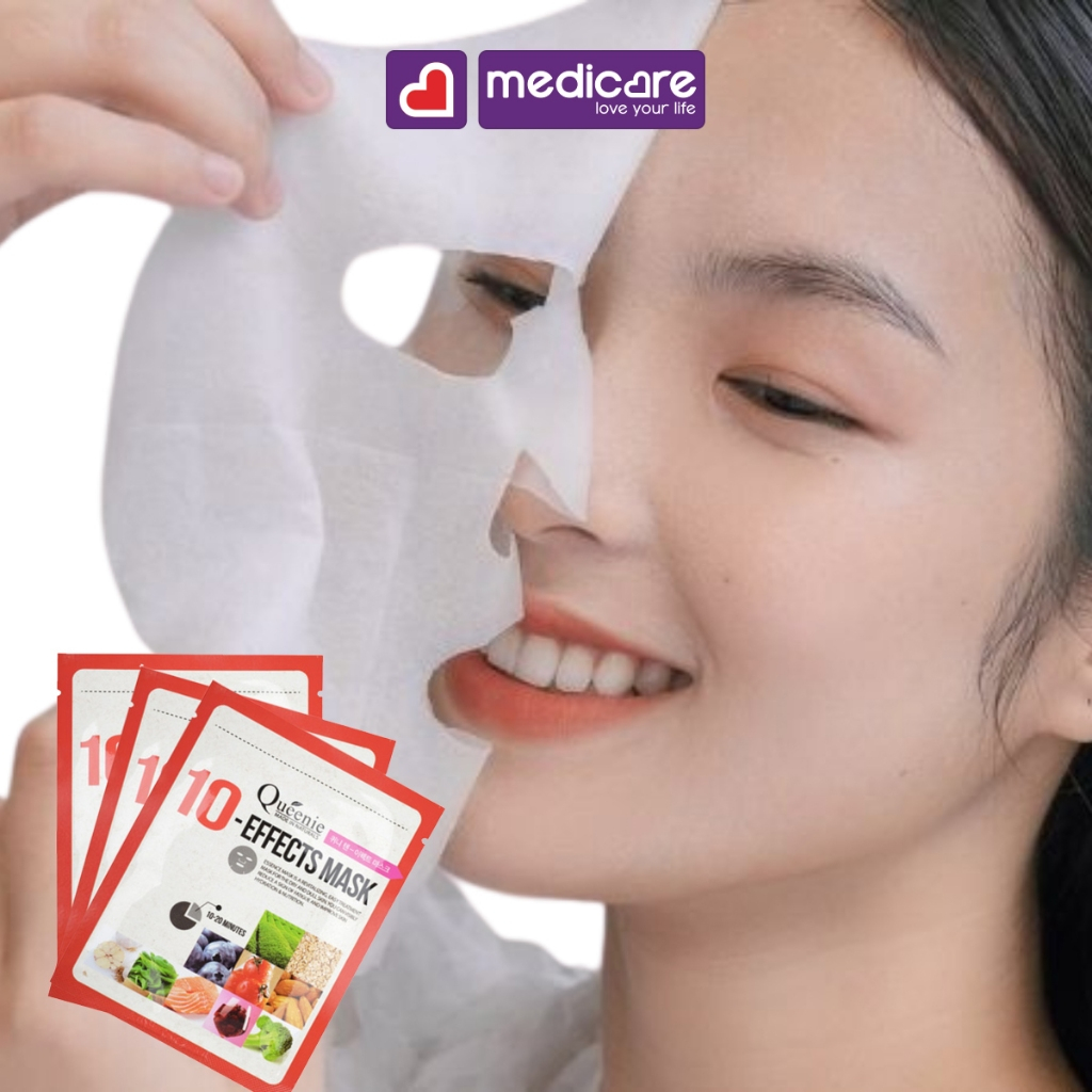 Mặt Nạ Dưỡng Da 10 tác dụng QUEENIE 10 Effect Mask 21g