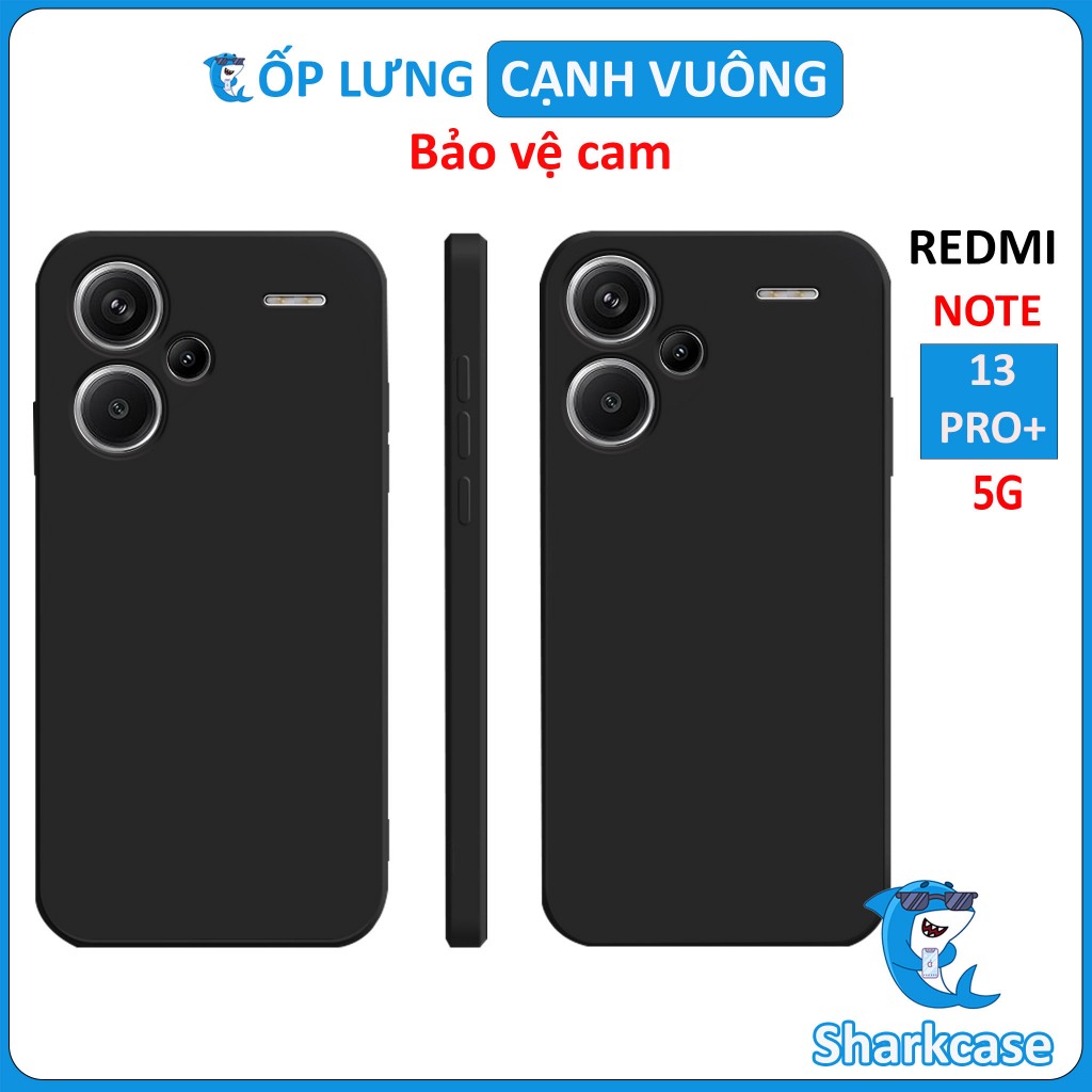 Ốp lưng Redmi note 13 pro plus, 13 pro+ 5G viền cạnh vuông cao cấp Vỏ bao lưng điện thoại bảo vệ cam