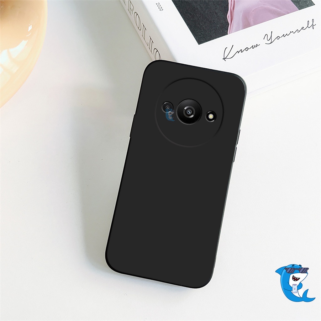 Ốp lưng Redmi A3 bảo vệ cam điện thoại toàn diện cạnh vuông nhựa dẻo tpu bibi glass