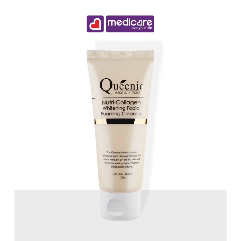 Sửa Rửa Mặt QUEENIE Nutri-Collagen Whitening Facial Foam 100g