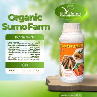 Phân bón hữu cơ SUMO FARM 250ml Bio Việt Nam chuyên lấy củ - quả, củ phình to, chắc củ, hạn chế nứt củ