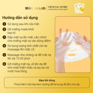 MẶT NẠ CAO CẤP THUẦN CHAY TINH CHẤT VITAMINC SHINCOS.LAB