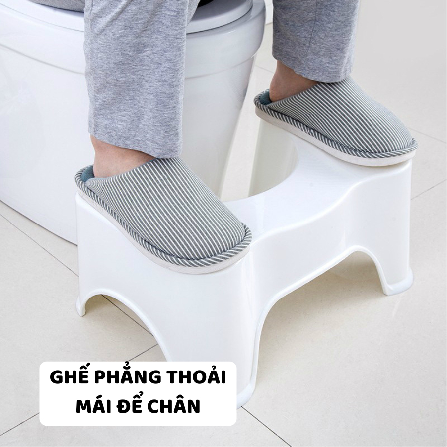 Ghế Kê Chân Toilet ENODA HOME, Ghế Để Chân Bồn Cầu Giúp Đi Vệ Sinh Tư Thế Chuẩn GHE002