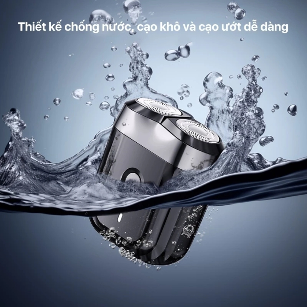 Máy Cạo Râu Enchen Mini 6 Với Lưỡi Dao Kép Mỏng, Chống Nước IPX7, Pin Sử Dụng Đến 2 Tháng