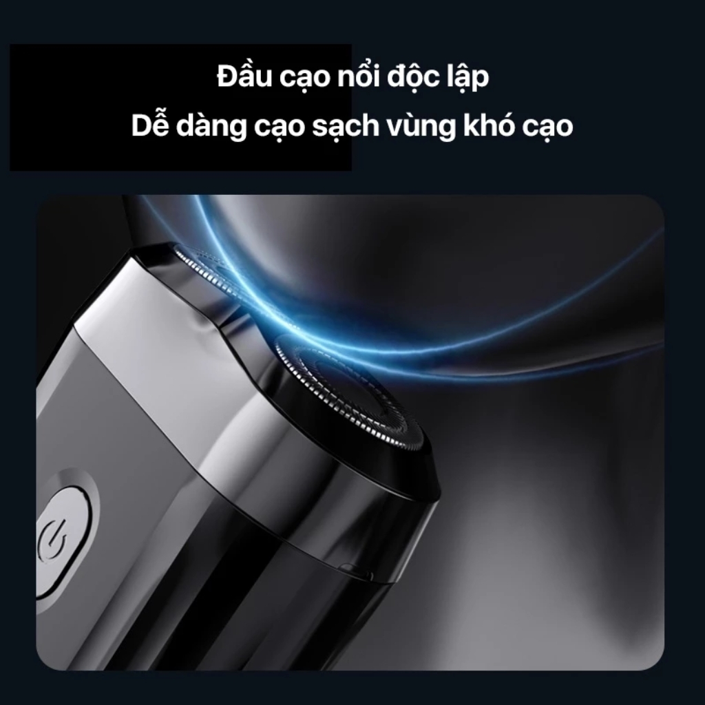 Máy Cạo Râu Enchen Mini 6 Với Lưỡi Dao Kép Mỏng, Chống Nước IPX7, Pin Sử Dụng Đến 2 Tháng
