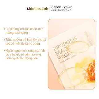 MẶT NẠ CAO CẤP THUẦN CHAY TINH CHẤT KEO ONG SHINCOS.LAB PROPOLIS MASK PACK
