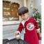 Áo dài nhung thêu + quần lụa cho bé trai (8-32kg) THÊU HÌNH RỒNG PHỤNG - Set đồ cho bé mặc chơi tết