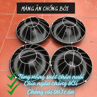 Máng Ăn Cho Gà Chống Bới Loại Mới Siêu Bền Cho Gia Súc Gia Cầm Chia Ngăn