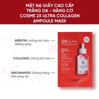 10M MẶT NẠ GIẤY CAO CẤP TRẮNG DA - NÂNG CƠ COSME 2X
