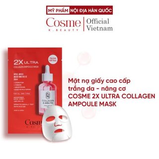 10M MẶT NẠ GIẤY CAO CẤP TRẮNG DA - NÂNG CƠ COSME 2X