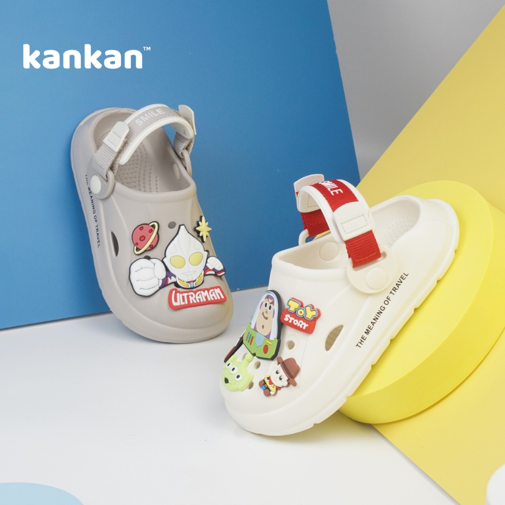 Sục Bé Trai Siêu Nhân KanKanStore Dép Sục Có Quai Nhẹ Êm Chống Trơn Trượt KA11