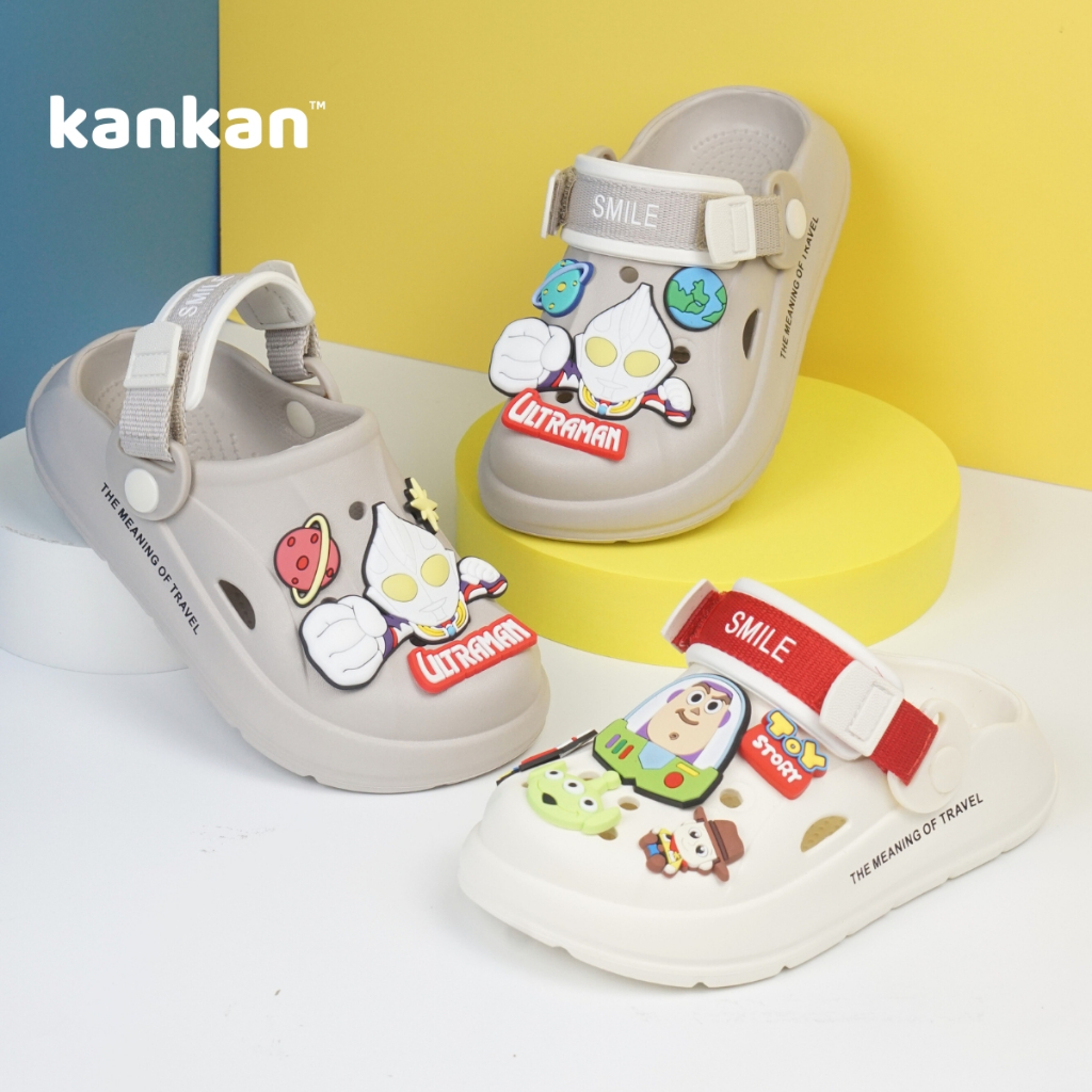 Sục Bé Trai Siêu Nhân KanKanStore Dép Sục Có Quai Nhẹ Êm Chống Trơn Trượt KA11