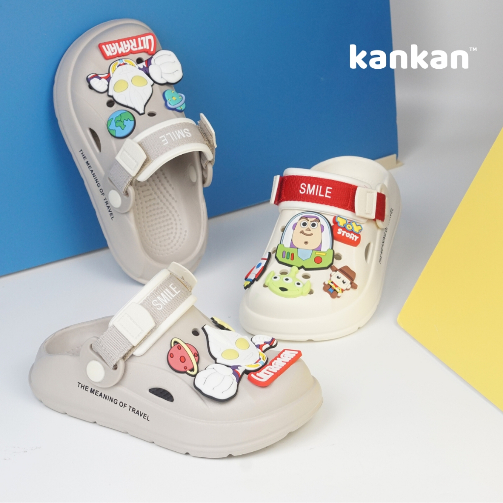 Sục Bé Trai Siêu Nhân KanKanStore Dép Sục Có Quai Nhẹ Êm Chống Trơn Trượt KA11