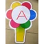 Hoa chấm điểm ép plastic viết xoá được kích thước 14cmx20cm