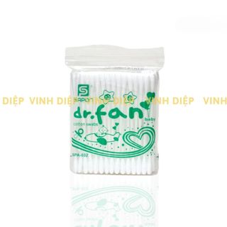 Combo 1 bịch 12 gói tăm bông sapon trẻ em cao cấp êm dịu an toàn, 1 bịch 12 gói