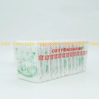 Combo 1 bịch 12 gói tăm bông sapon trẻ em cao cấp êm dịu an toàn, 1 bịch 12 gói