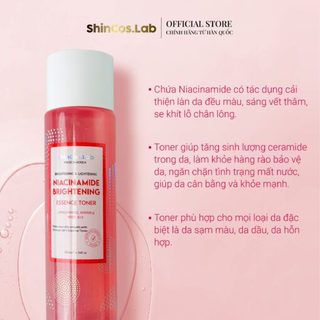 Toner tinh chất thuần chay dưỡng sáng mờ thâm SHINCOS.LAB Niacinamide Brightening