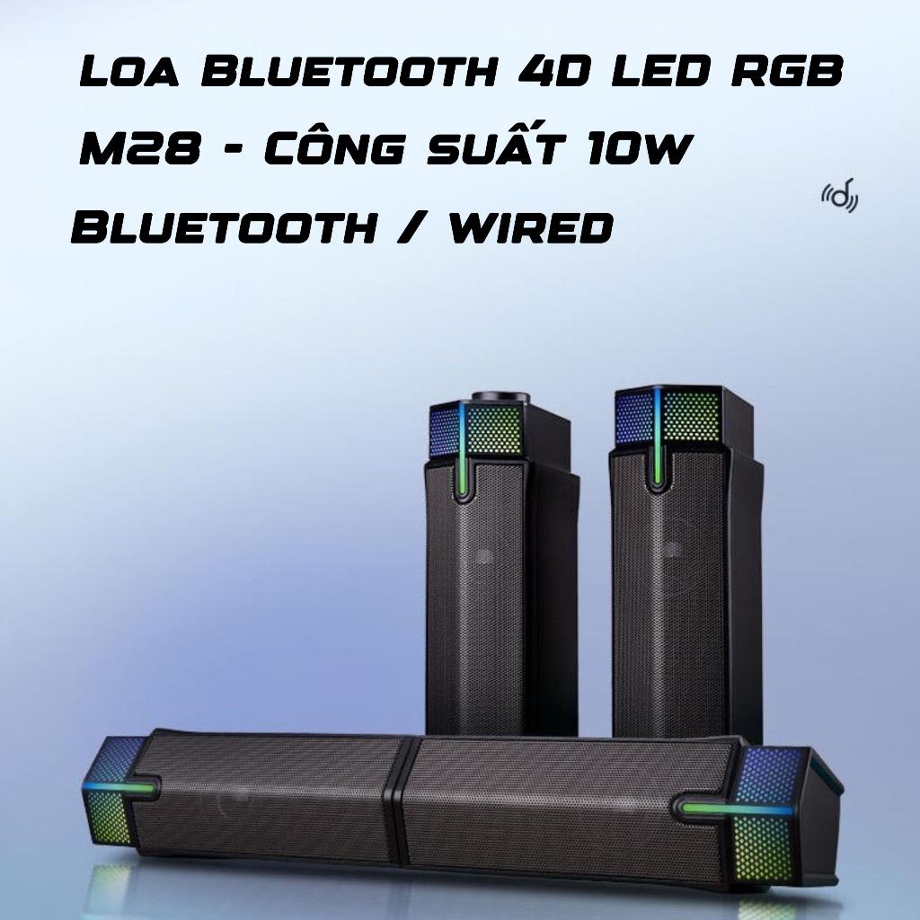 [Bản Pro] Loa Bluetooth 4D M28 Game Thủ - Đèn LED RGB - Công Suất 10W ...
