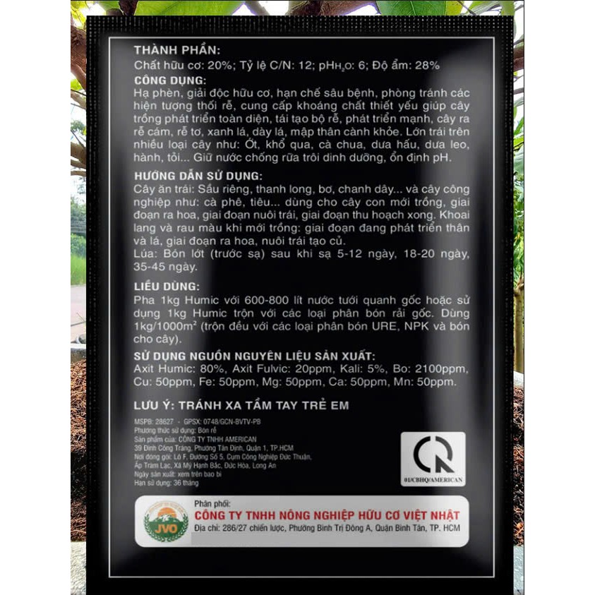 Phân bón HUMIC USA 1kg nhập khẩu Mỹ hàng chính hãng EV87 ...