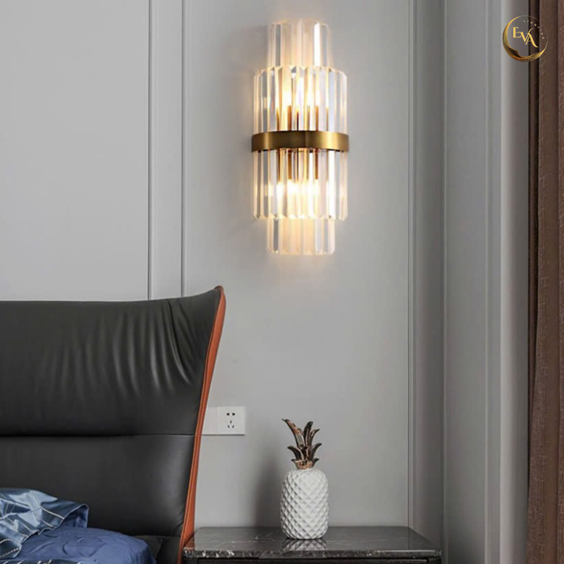 Đèn gắn tường pha lê EVA AA2/GĐ D170*H400 phong cách sang trọng trang trí nhà cửa hiện đại bảo hành 24 tháng