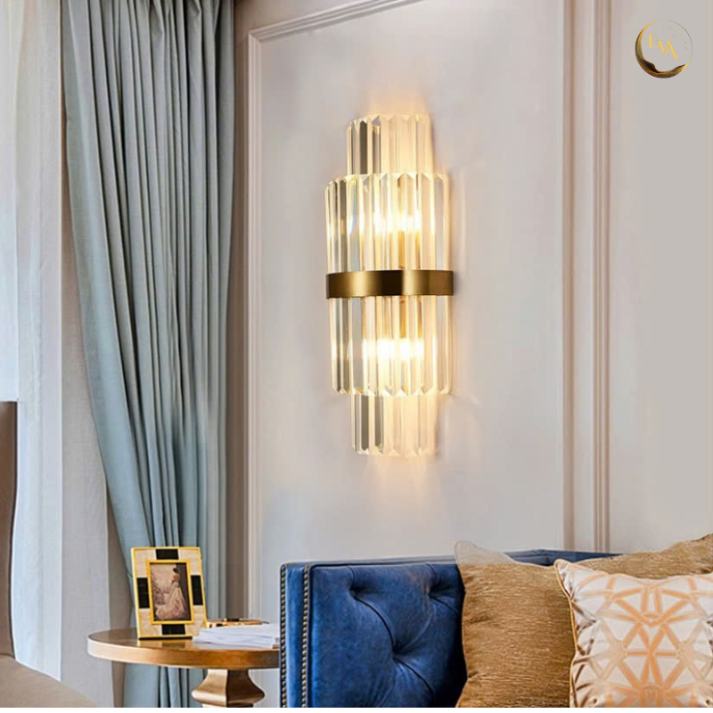Đèn gắn tường pha lê EVA AA2/GĐ D170*H400 phong cách sang trọng trang trí nhà cửa hiện đại bảo hành 24 tháng