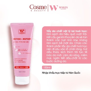 Tẩy da chết thải độc tái tạo WSKIN Detox Repair Peeling Gel