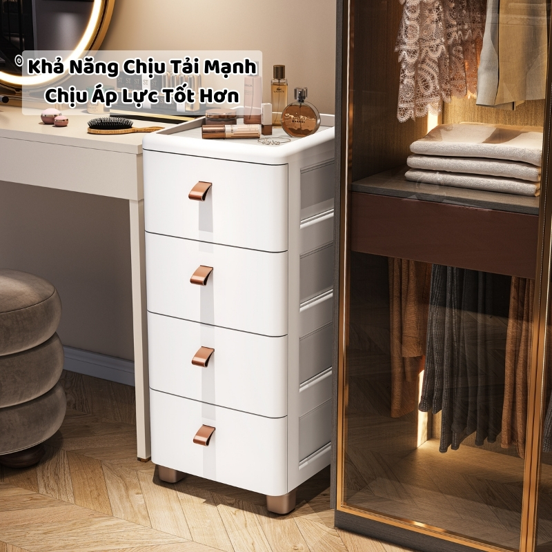Tủ Nhựa Khe Hẹp ENODA HOME, Tủ Lưu Trữ Dạng Ngăn Kéo 3, 4, 5, 6, 7 Tầng Nhựa PP Cao Cấp Bền Đẹp TUN014