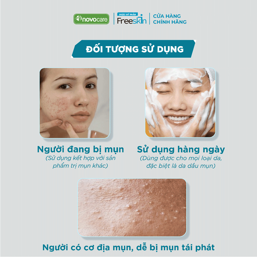 Ảnh Set 2 Bọt rửa mặt ngừa mụn Freeskin Cleansing Foam chuyên dùng cho da dầu, da mụn 4