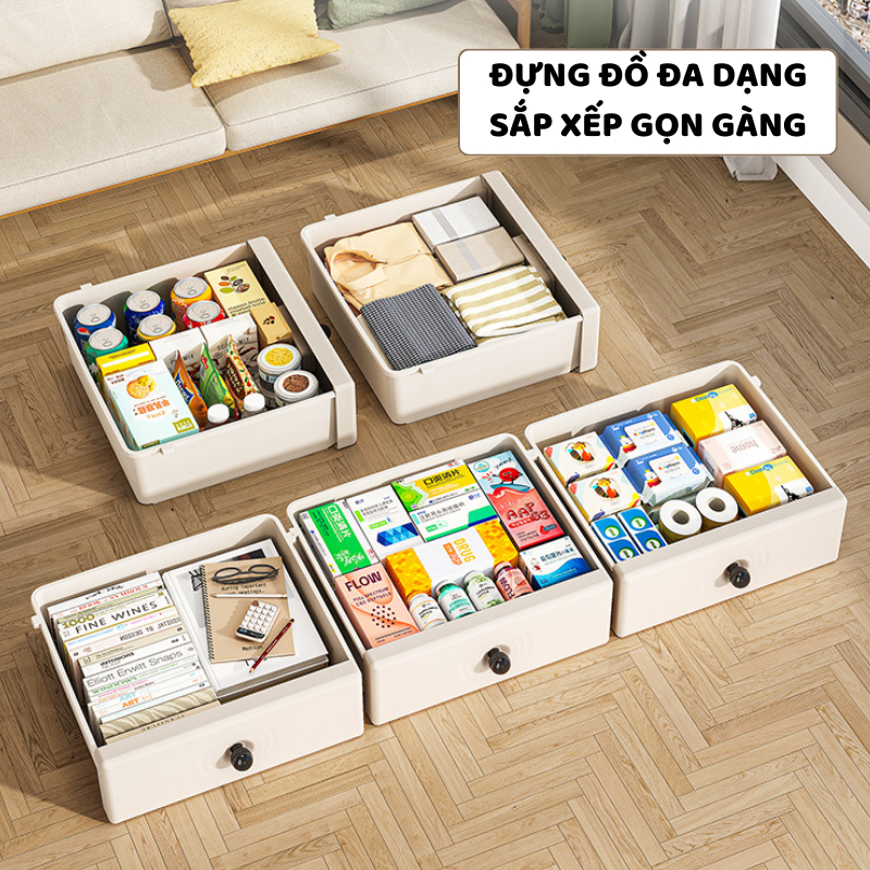 Tủ Đựng Đồ ENODA HOME, Tủ Nhựa Nhiều Ngăn Kéo, Thiết Kế Đơn Giản Gọn Gàng Và Tiện Dụng TUN017