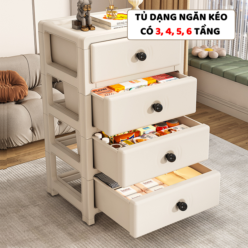 Tủ Đựng Đồ ENODA HOME, Tủ Nhựa Nhiều Ngăn Kéo, Thiết Kế Đơn Giản Gọn Gàng Và Tiện Dụng TUN017