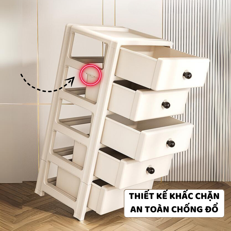 Tủ Đựng Đồ ENODA HOME, Tủ Nhựa Nhiều Ngăn Kéo, Thiết Kế Đơn Giản Gọn Gàng Và Tiện Dụng TUN017