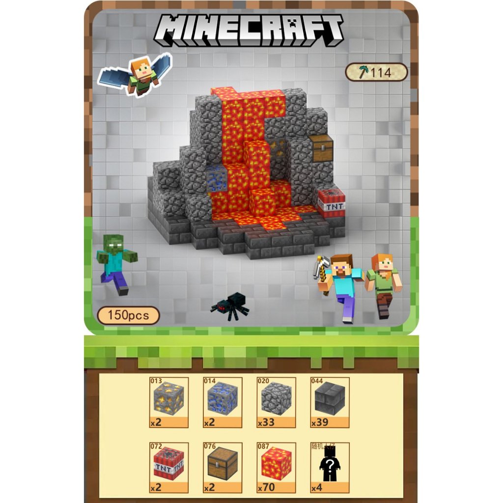 Bộ Đồ Chơi Khối Nam Châm Minecraft Mã 114, Mô Hình Lắp Ráp Minecraft ...