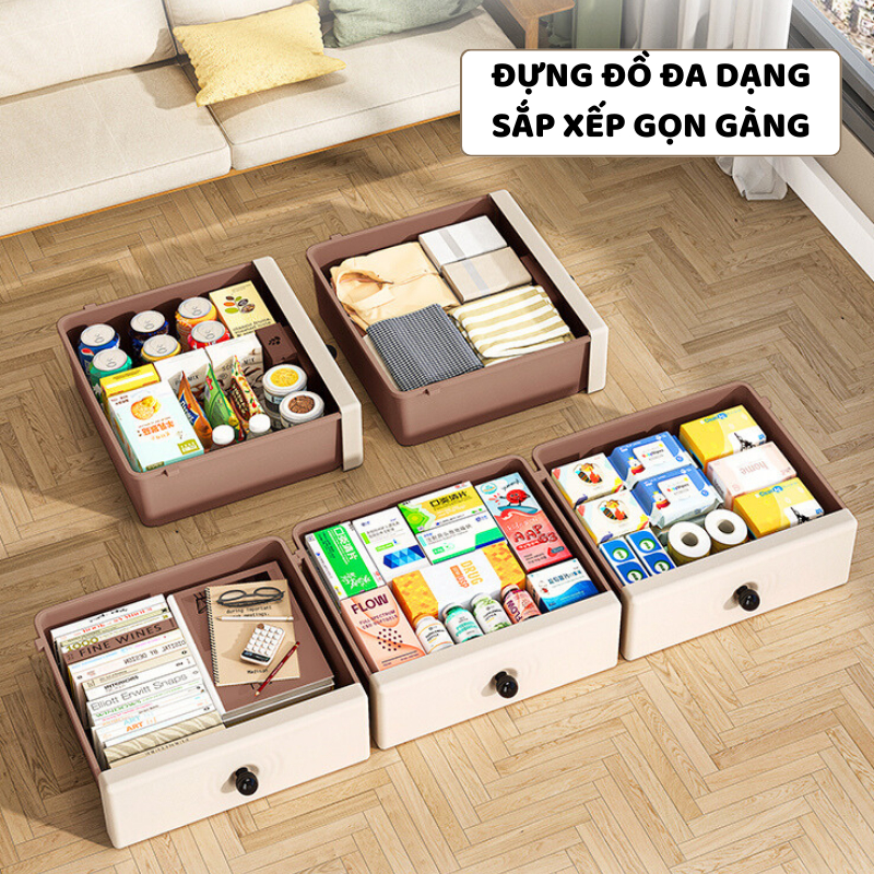 Tủ Nhựa Đựng Đồ ENODA HOME Dạng Ngăn Kéo, Tủ Đựng Đồ Nhiều Tầng Thiết Kế Tối Giản Và Tiện Lợi TUN017